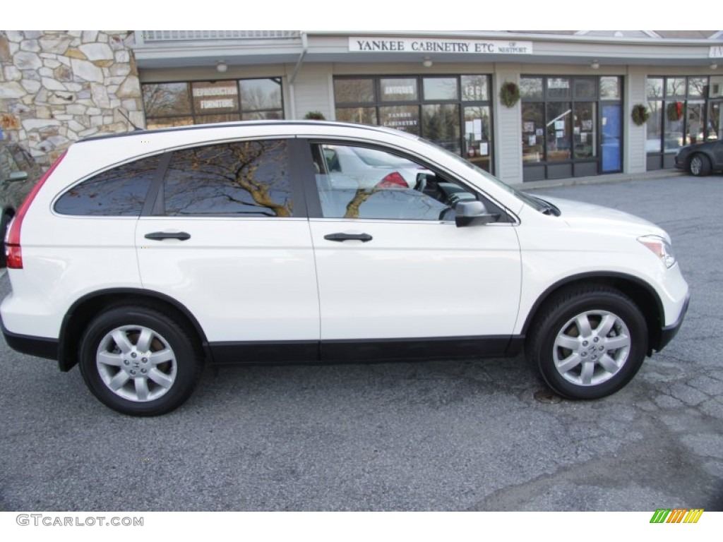 2009 CR-V EX 4WD - Taffeta White / Gray photo #4