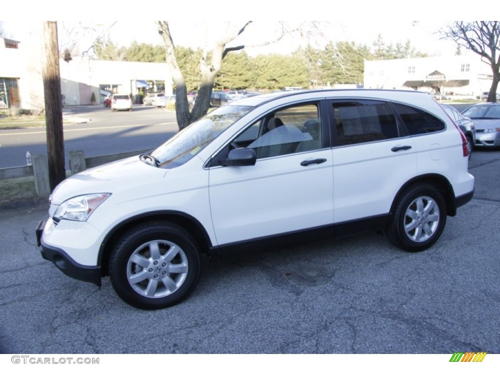 2009 CR-V EX 4WD - Taffeta White / Gray photo #10