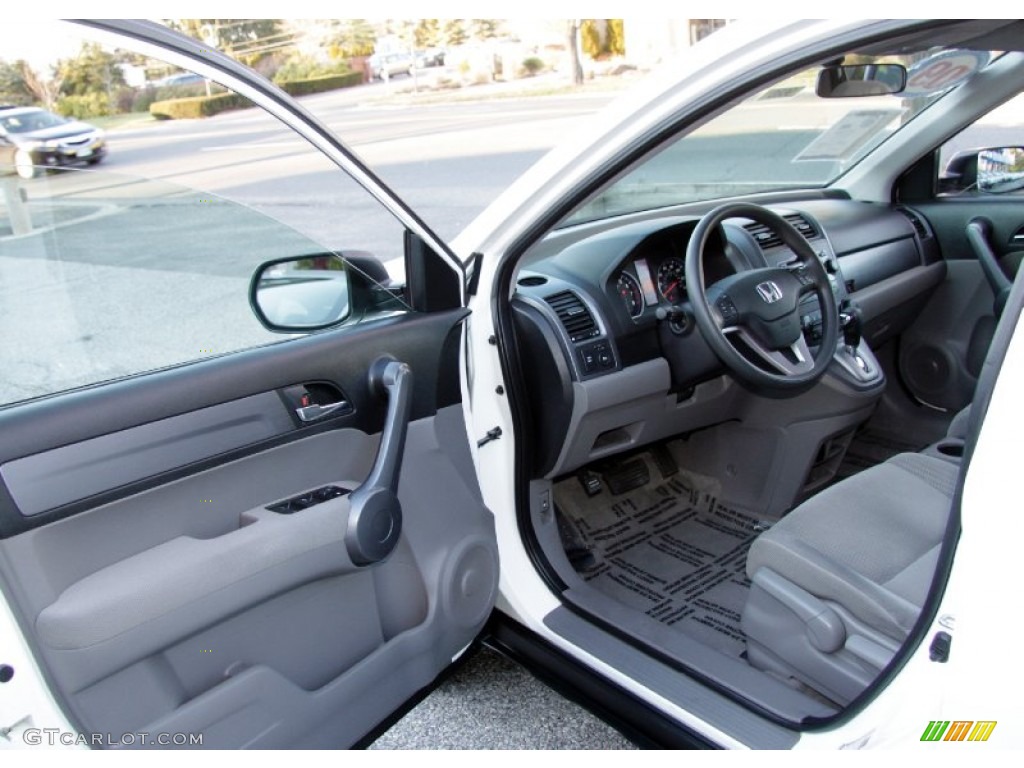 2009 CR-V EX 4WD - Taffeta White / Gray photo #12