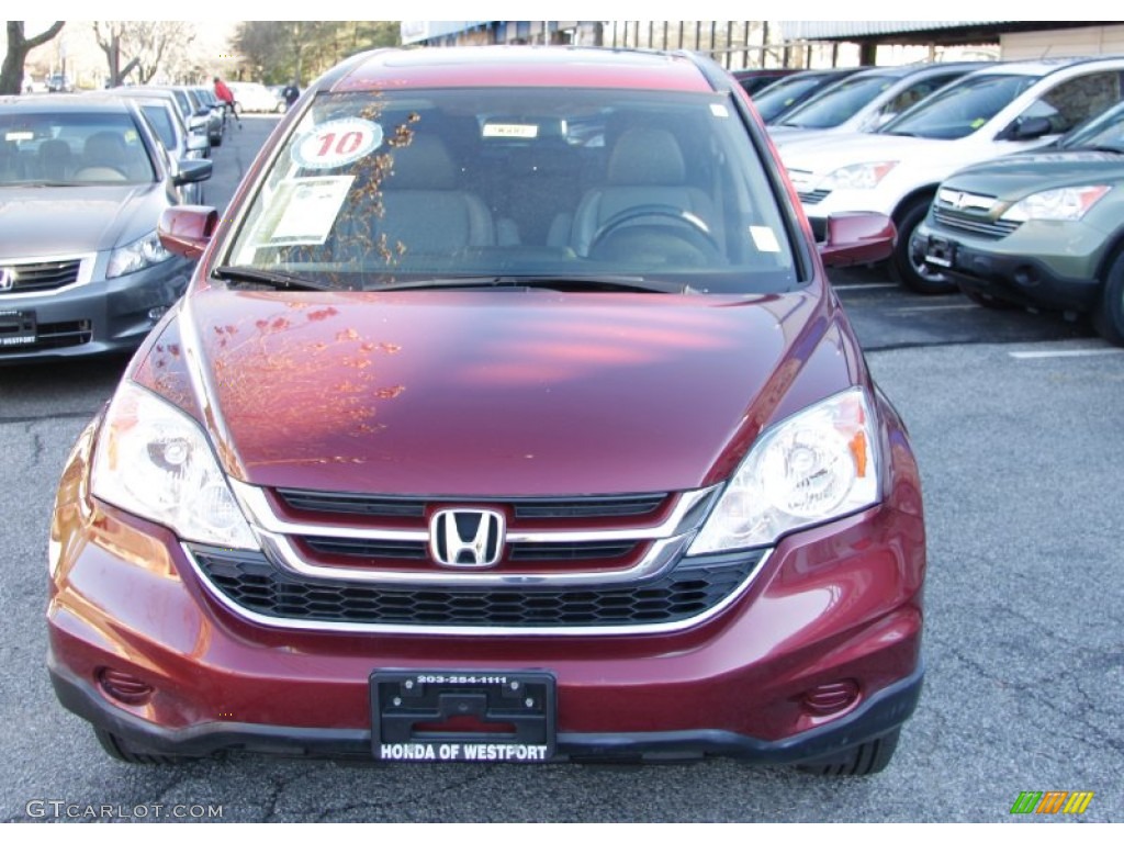 2010 CR-V EX-L AWD - Tango Red Pearl / Gray photo #2