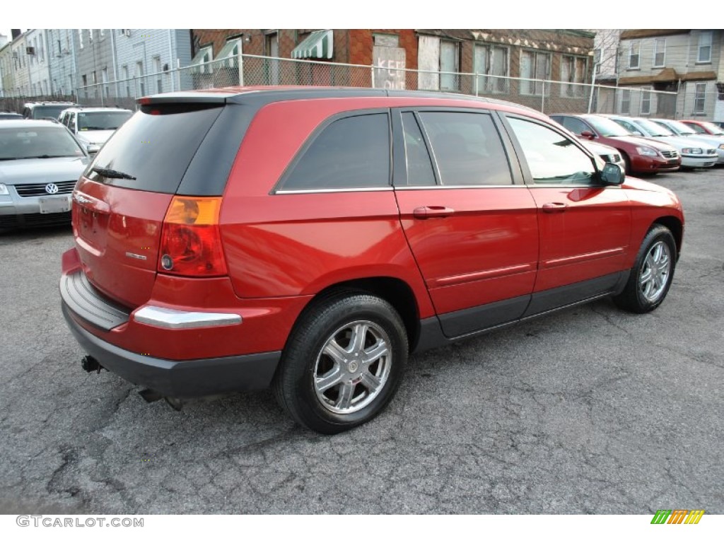 2004 Pacifica AWD - Inferno Red Pearl / Dark Slate Gray photo #2