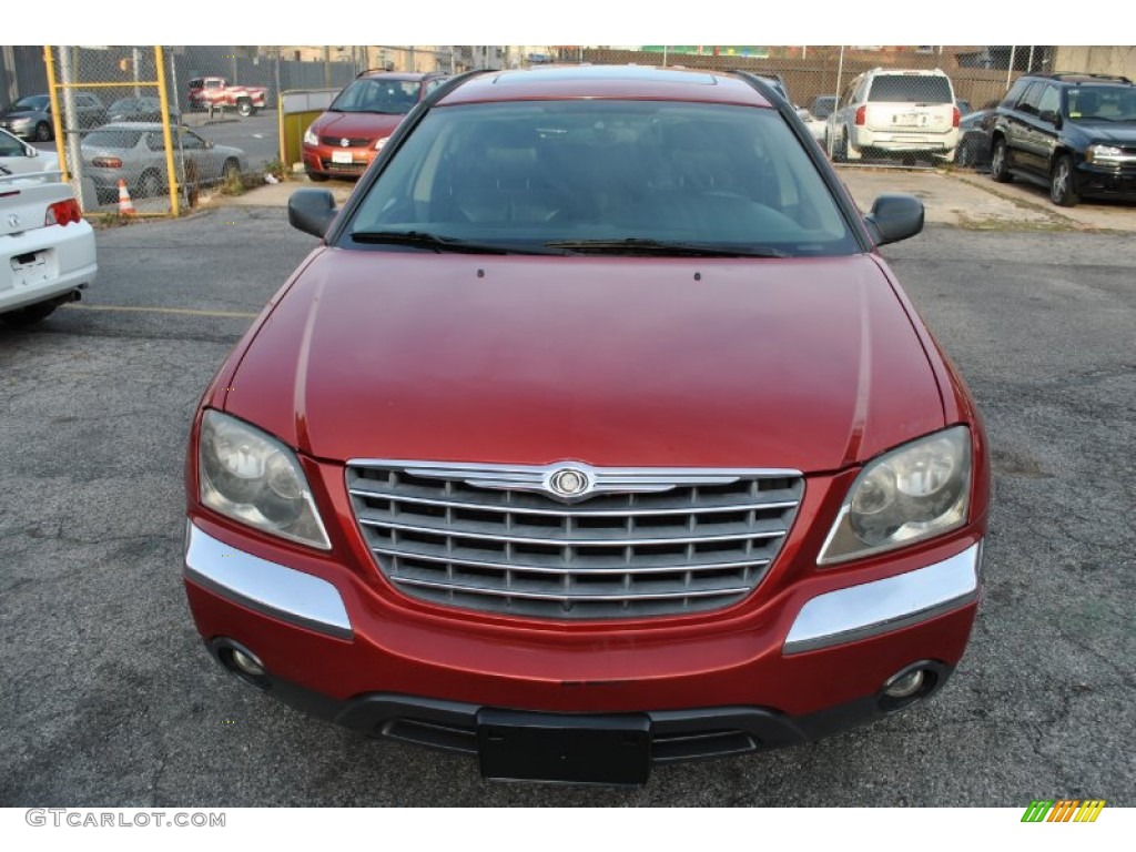 2004 Pacifica AWD - Inferno Red Pearl / Dark Slate Gray photo #5