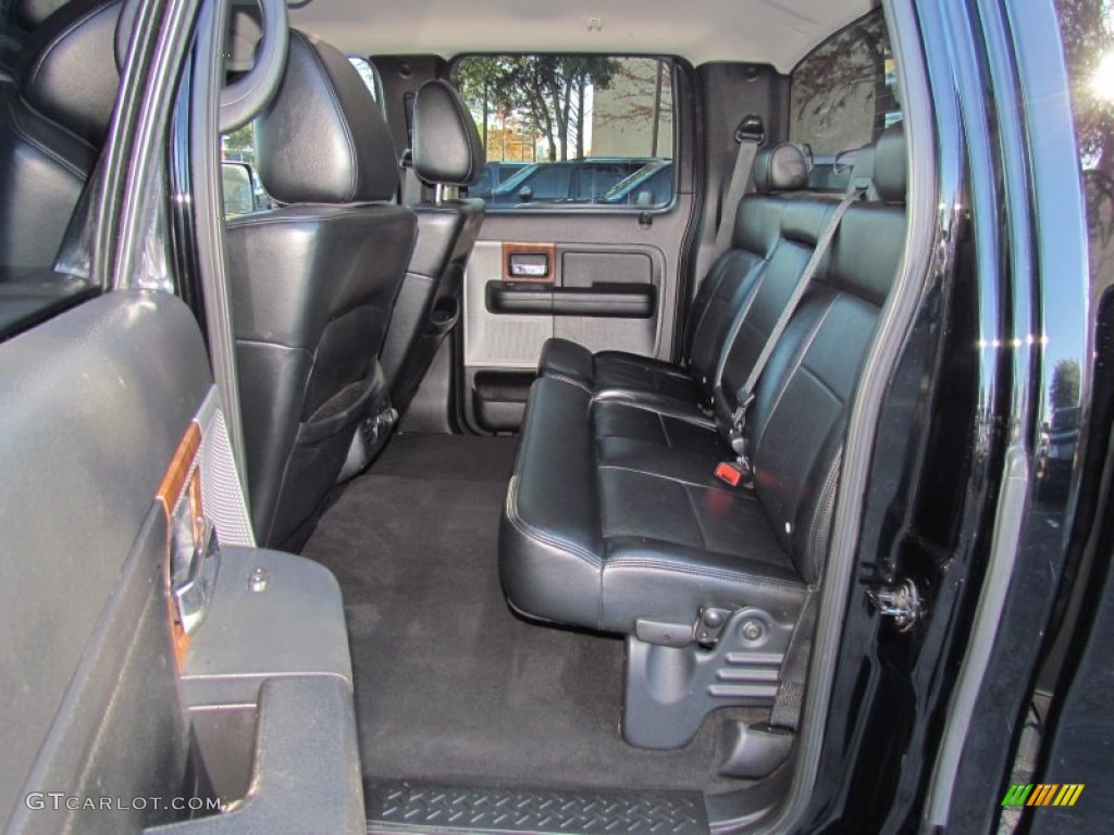 2004 F150 Lariat SuperCrew - Black / Black photo #11
