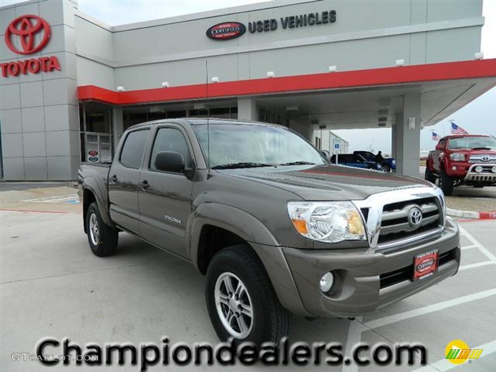 2010 Tacoma V6 SR5 PreRunner Double Cab - Pyrite Mica / Sand Beige photo #1