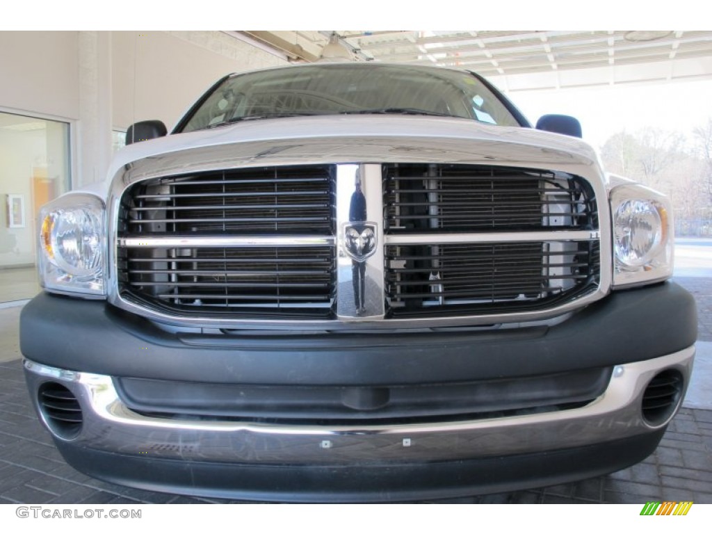 2008 Ram 1500 ST Quad Cab - Bright White / Khaki photo #7