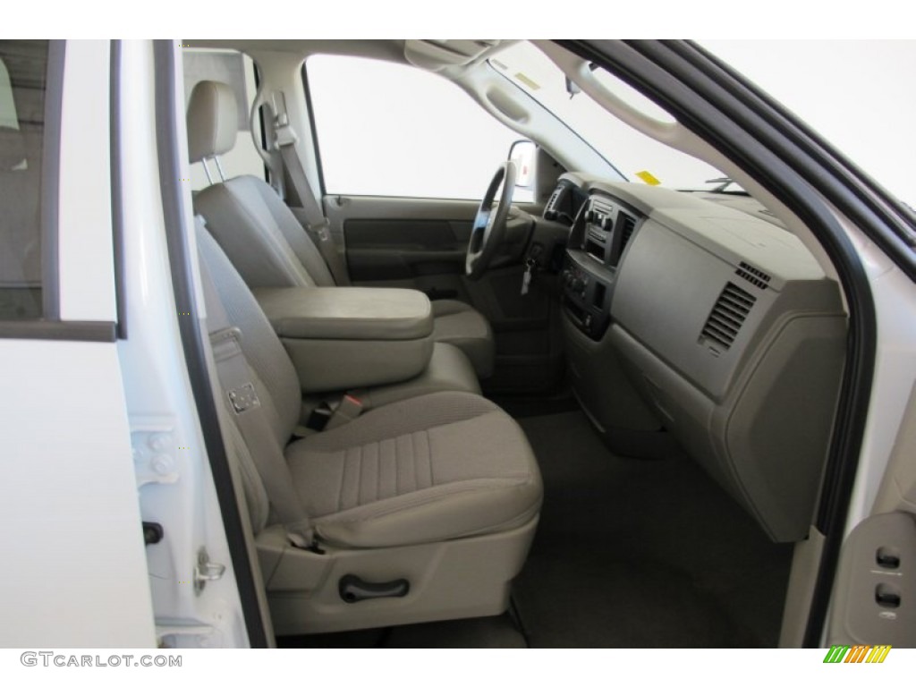 2008 Ram 1500 ST Quad Cab - Bright White / Khaki photo #19