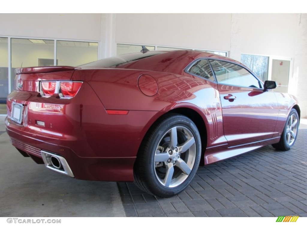 2010 Chevrolet Camaro LT Coupe Back 3/4 View in Red Jewel  Photo #58864735