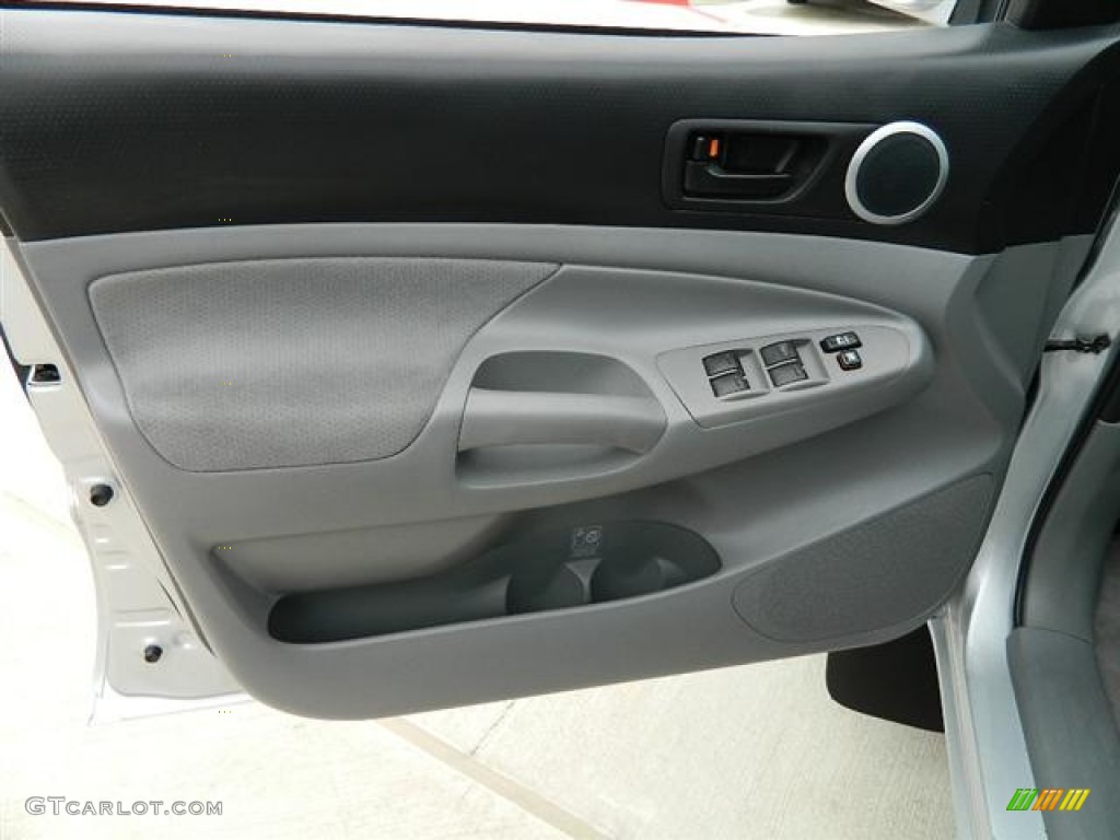 2008 Toyota Tacoma V6 PreRunner TRD Sport Double Cab Graphite Gray Door Panel Photo #58865254