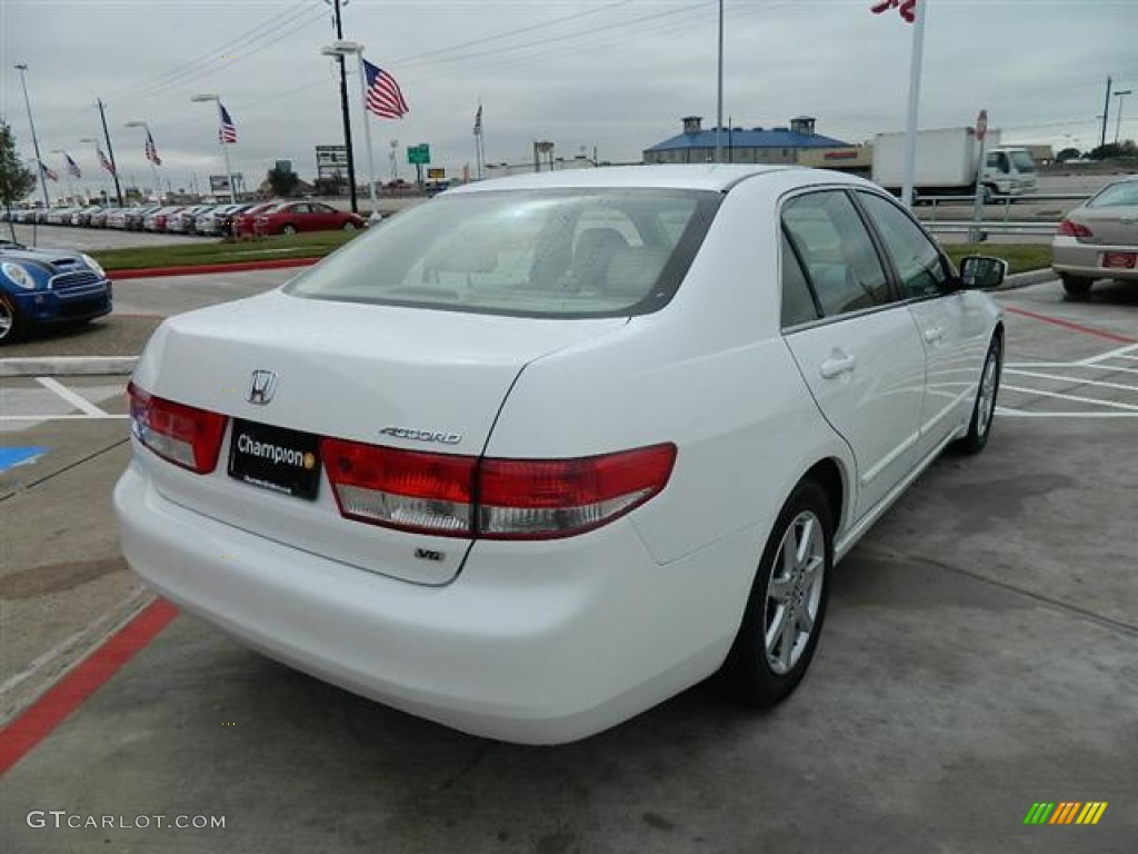 2003 Accord EX V6 Sedan - Taffeta White / Ivory photo #3