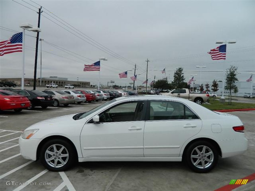 2003 Accord EX V6 Sedan - Taffeta White / Ivory photo #6