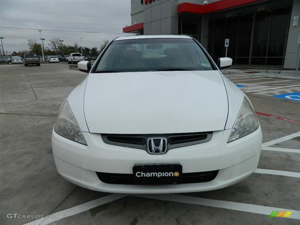 2003 Accord EX V6 Sedan - Taffeta White / Ivory photo #8