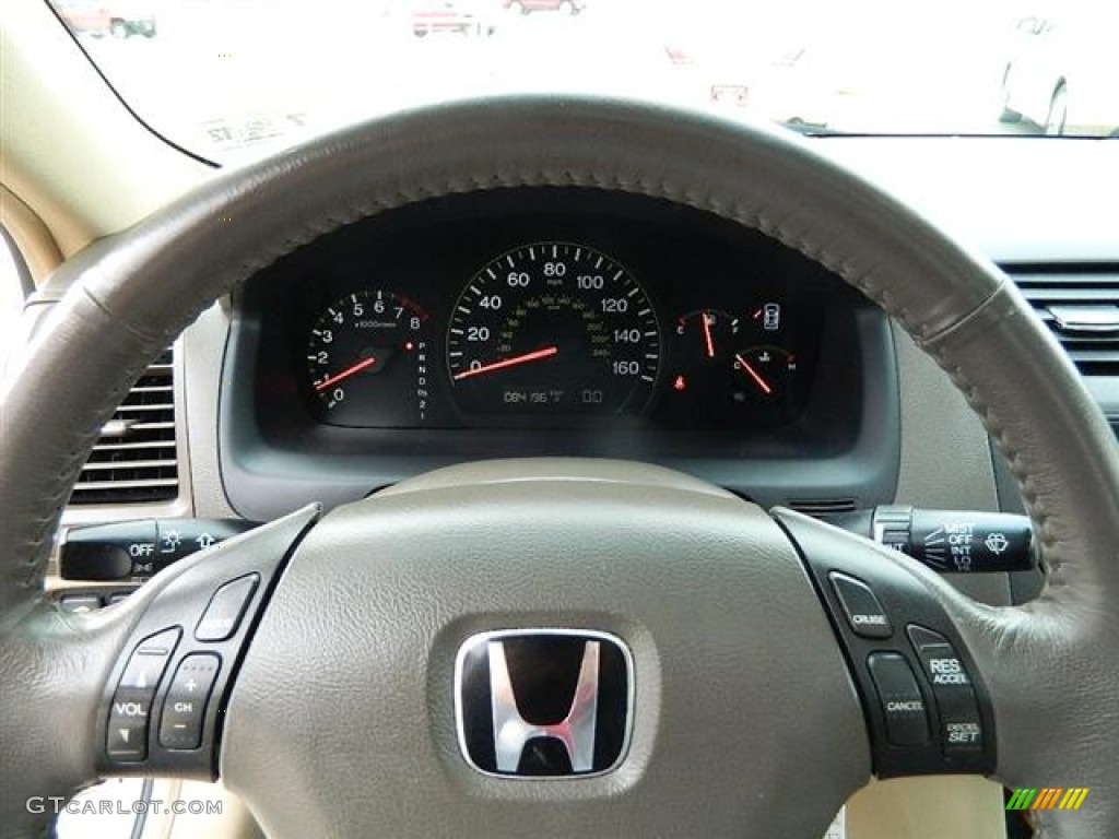 2003 Accord EX V6 Sedan - Taffeta White / Ivory photo #25