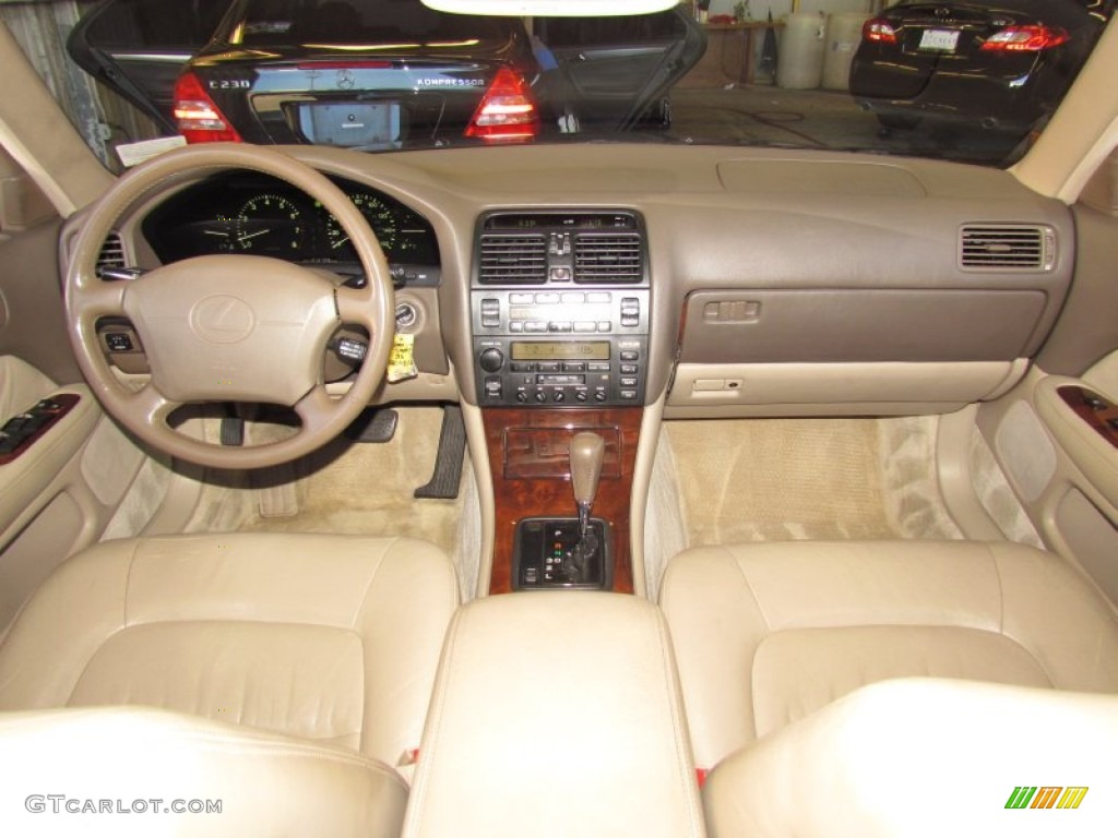 1995 Lexus LS 400 Sedan Tan Leather Dashboard Photo #58866544