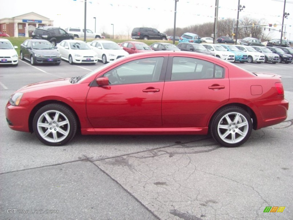 2010 Galant Sport Edition - Rave Red Pearl / Black photo #2