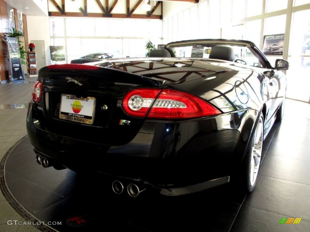 2012 XK XKR Convertible - Midnight Black / Warm Charcoal/Warm Charcoal photo #7