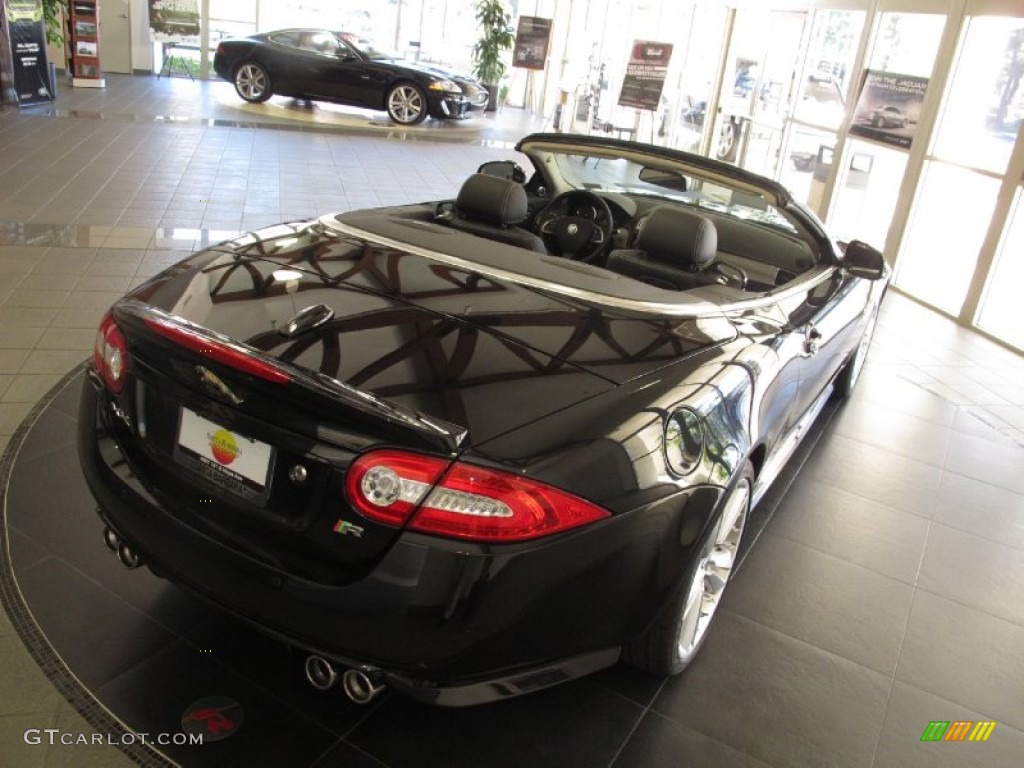 2012 XK XKR Convertible - Midnight Black / Warm Charcoal/Warm Charcoal photo #8