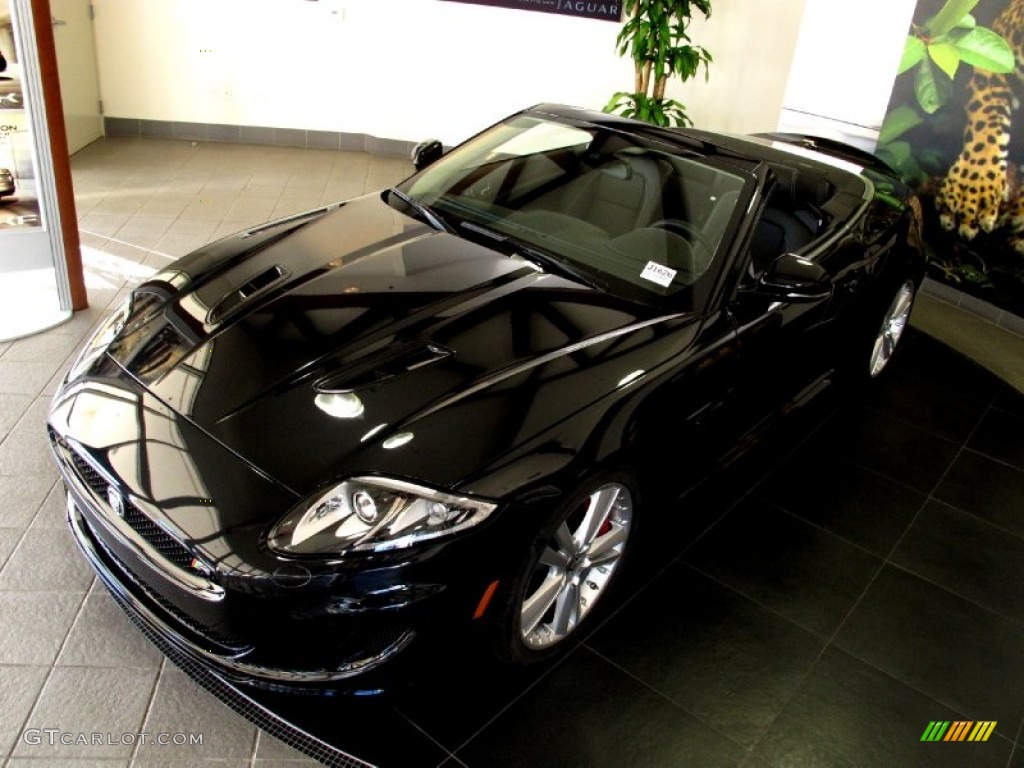 Midnight Black 2012 Jaguar XK XKR Convertible Exterior Photo #58869492