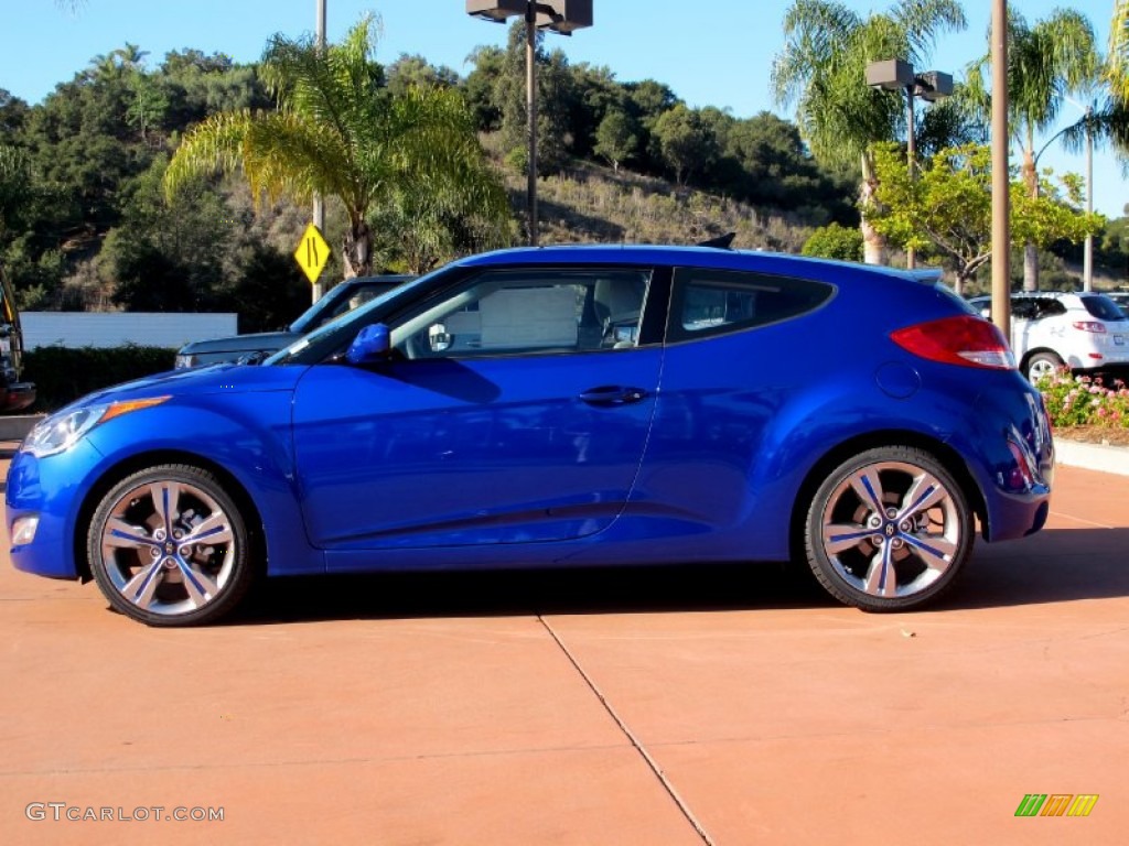 Marathon Blue 2012 Hyundai Veloster Standard Veloster Model Exterior Photo #58869510