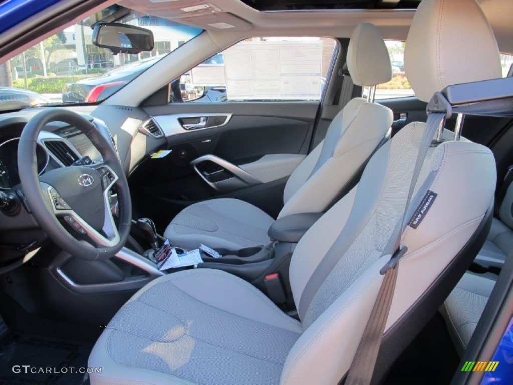 Gray Interior 2012 Hyundai Veloster Standard Veloster Model Photo #58869549