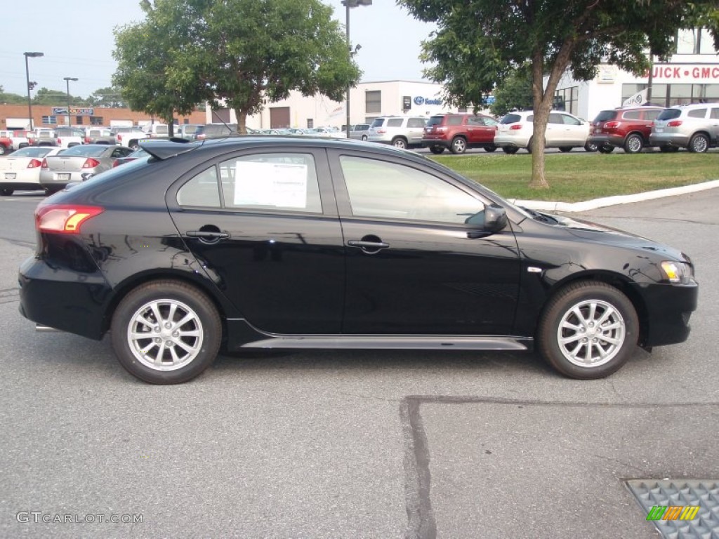 Tarmac Black Pearl 2011 Mitsubishi Lancer Sportback ES Exterior Photo #58869554