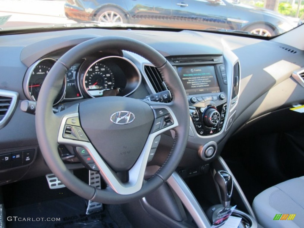 2012 Hyundai Veloster Standard Veloster Model Gray Dashboard Photo #58869565