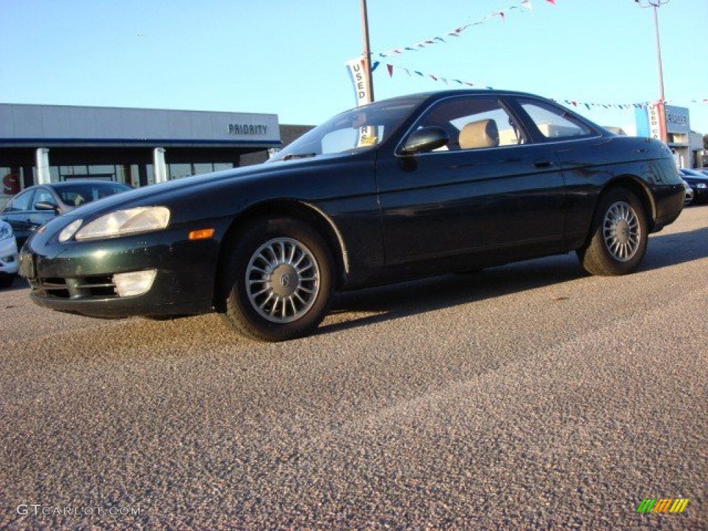 1992 SC 300 - Black Jade Pearl Metallic / Beige photo #3