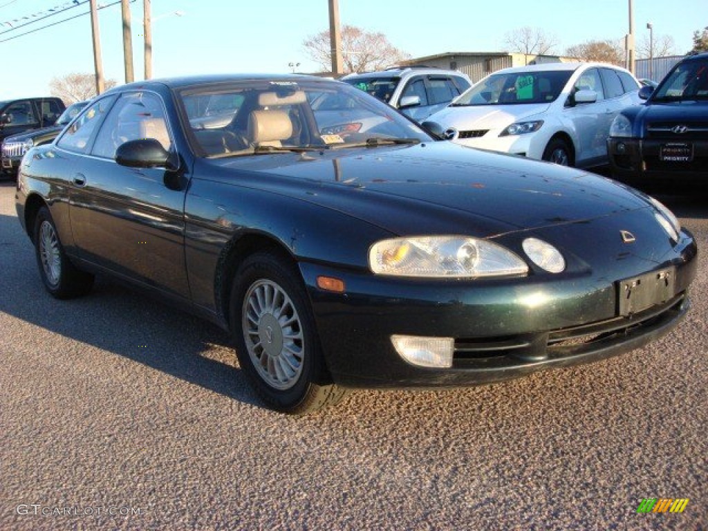 1992 SC 300 - Black Jade Pearl Metallic / Beige photo #6