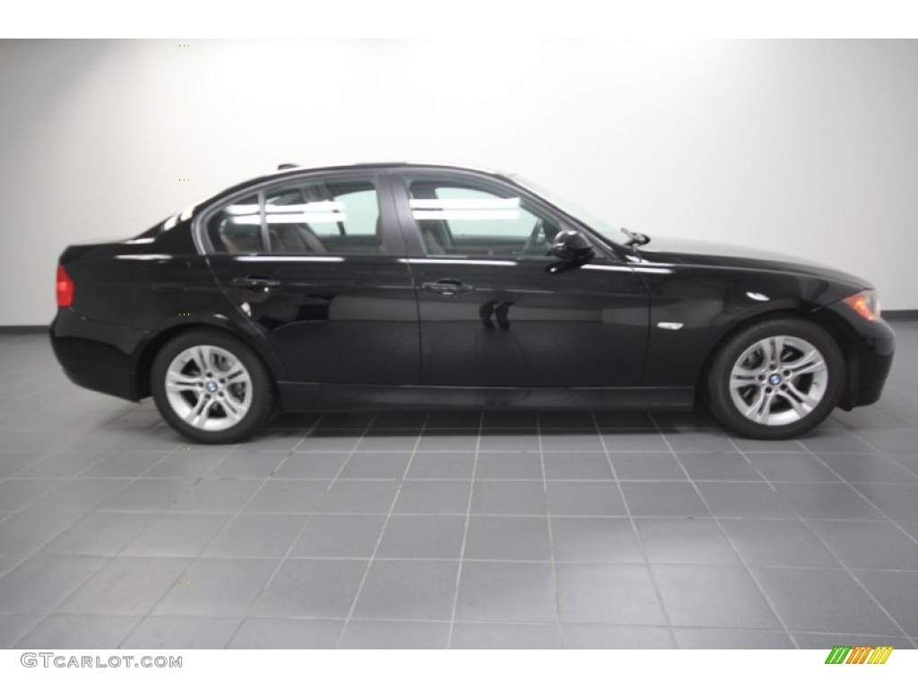 2008 3 Series 328i Sedan - Jet Black / Terra Dakota Leather photo #6