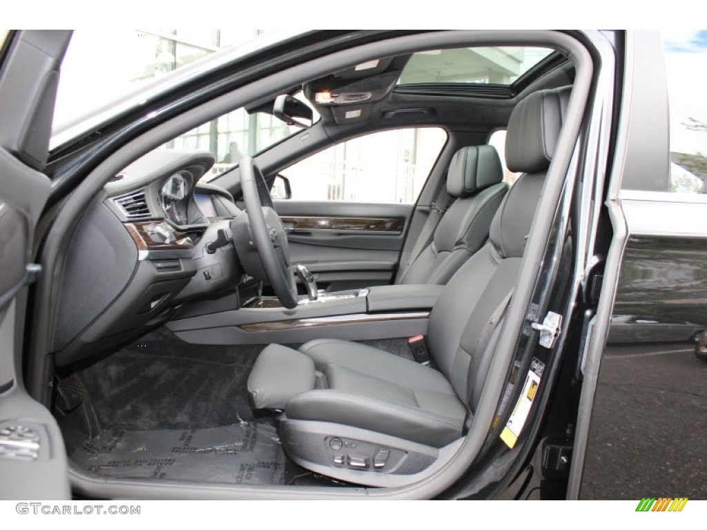 Black Interior 2011 BMW 7 Series ActiveHybrid 750Li Sedan Photo #58872861