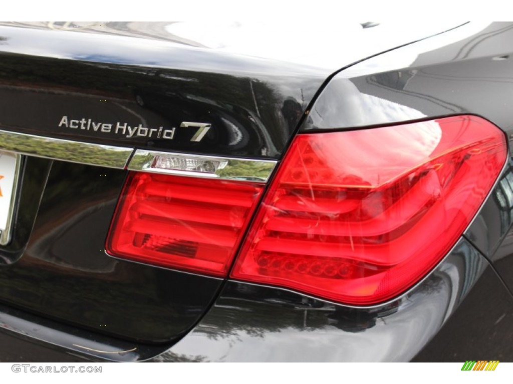 2011 7 Series ActiveHybrid 750Li Sedan - Black Sapphire Metallic / Black photo #22