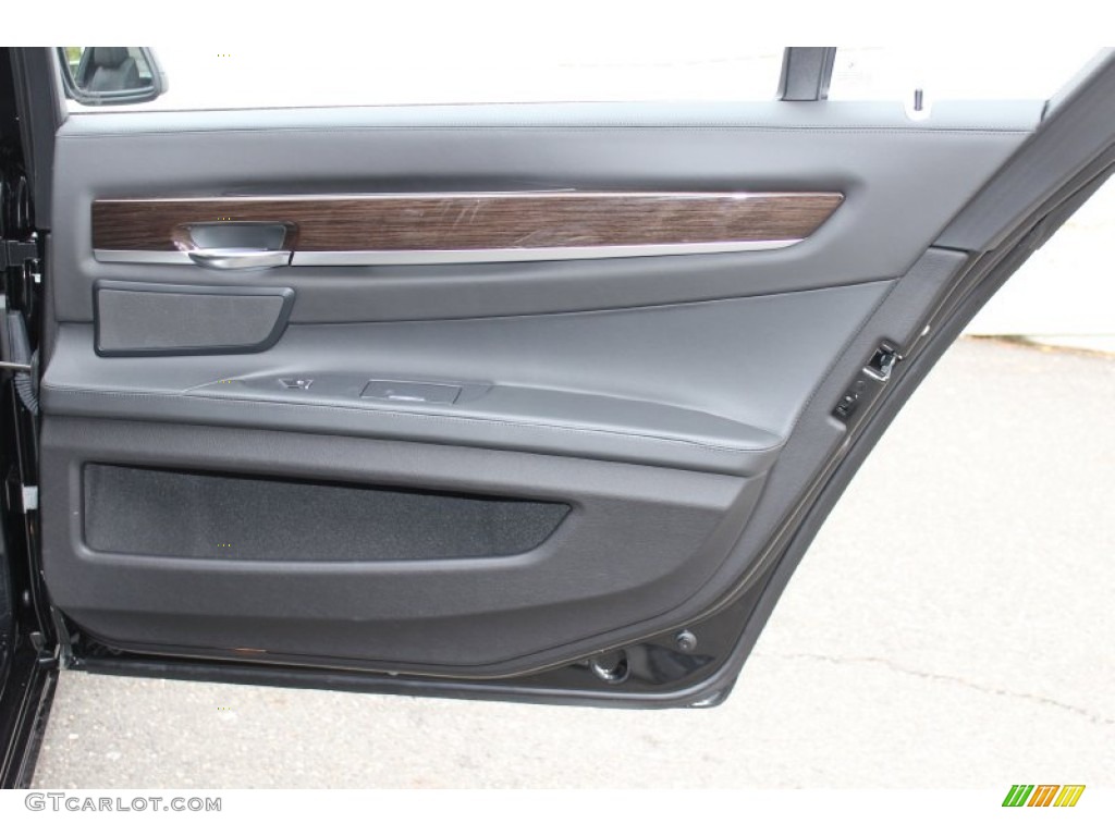 2011 BMW 7 Series ActiveHybrid 750Li Sedan Black Door Panel Photo #58872969