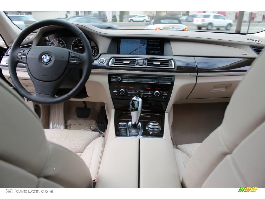 2010 BMW 7 Series 750Li xDrive Sedan Oyster Nappa Leather Dashboard Photo #58874059