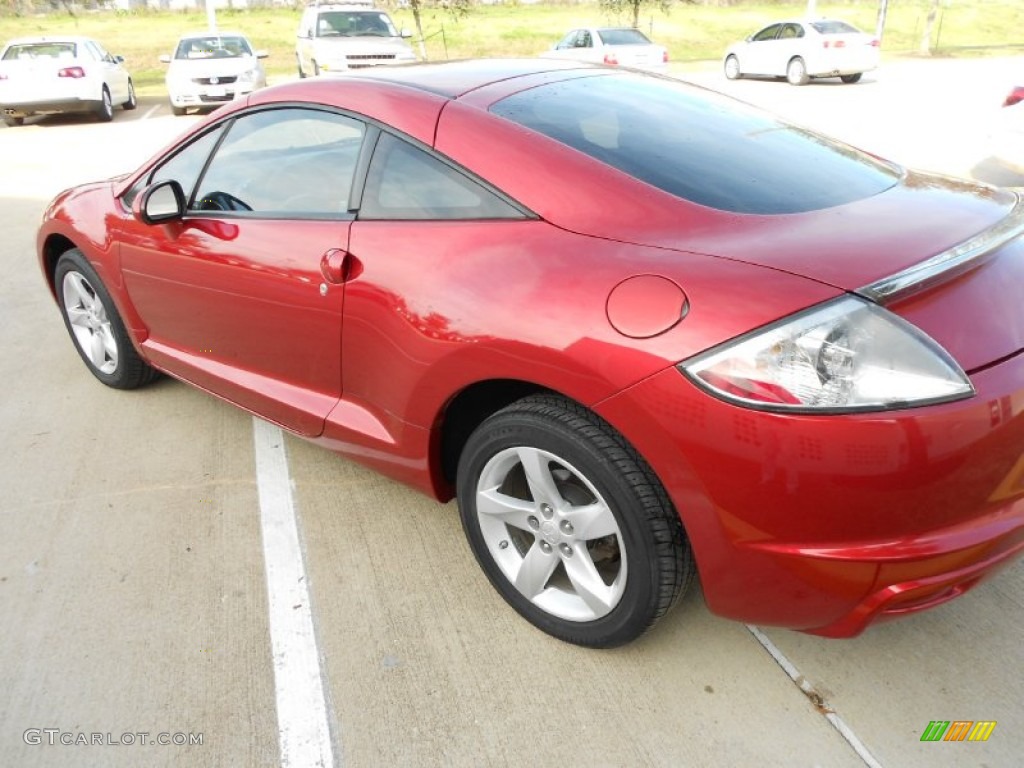 2009 Eclipse GS Coupe - Rave Red Pearl / Dark Charcoal photo #5