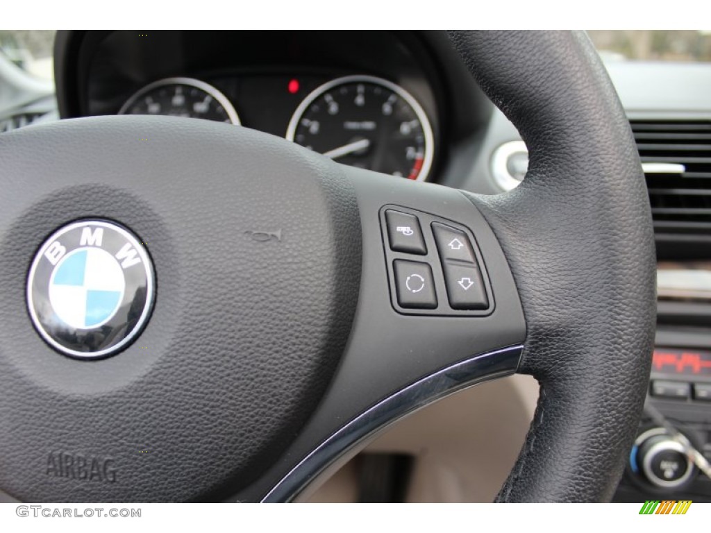 2008 1 Series 135i Convertible - Cashmere Silver Metallic / Taupe photo #16
