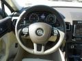 Cornsilk Beige 2012 Volkswagen Touareg TDI Sport 4XMotion Steering Wheel