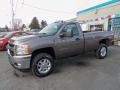 2012 Mocha Steel Metallic Chevrolet Silverado 3500HD LT Regular Cab 4x4  photo #2