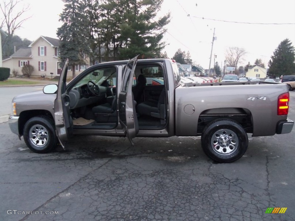 2012 Silverado 1500 LS Crew Cab 4x4 - Mocha Steel Metallic / Dark Titanium photo #7