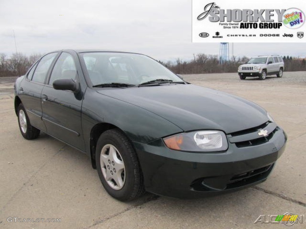 2004 Cavalier Sedan - Dark Green Metallic / Neutral photo #1