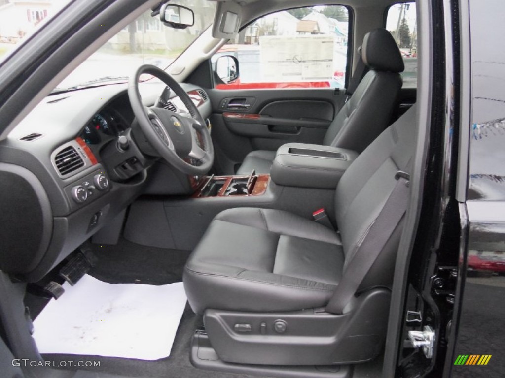 Ebony Interior 2012 Chevrolet Avalanche LTZ 4x4 Photo #58876848