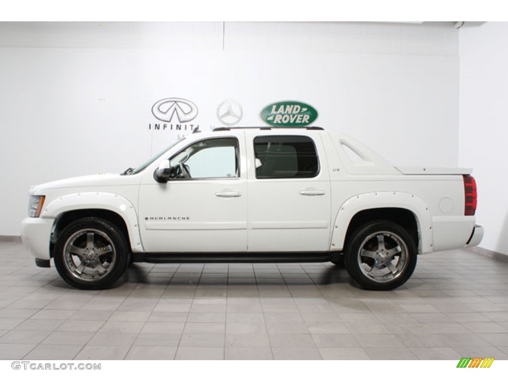 2007 Avalanche LTZ 4WD - Summit White / Dark Titanium/Light Titanium photo #2