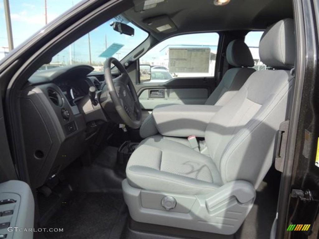 Steel Gray Interior 2012 Ford F150 STX SuperCab Photo #58878362