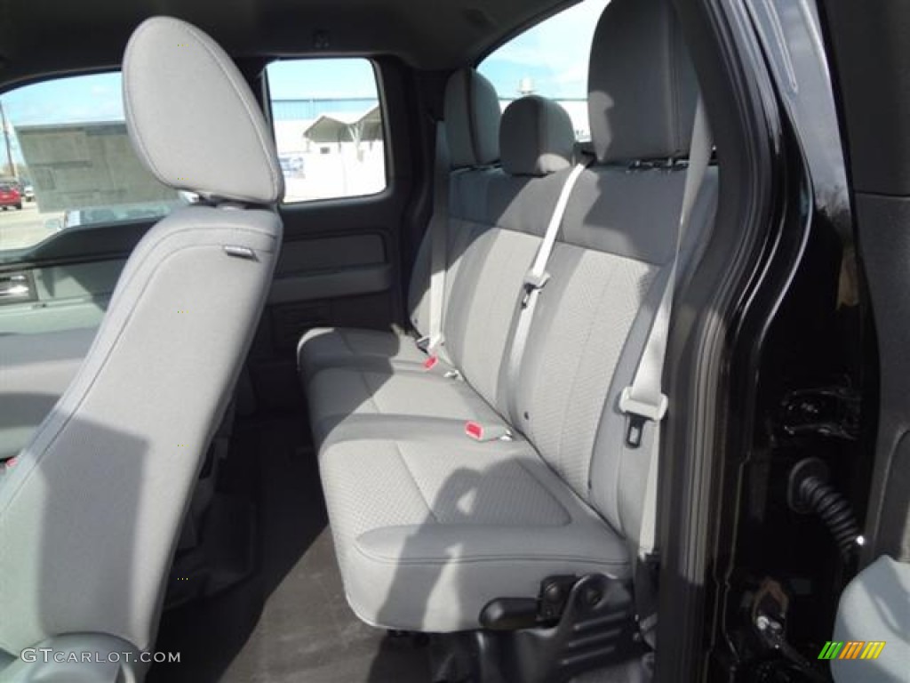 Steel Gray Interior 2012 Ford F150 STX SuperCab Photo #58878370