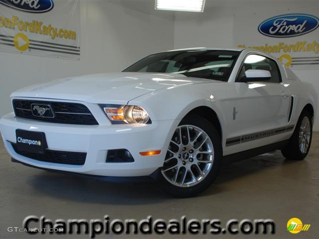 2012 Mustang V6 Premium Coupe - Performance White / Charcoal Black photo #1