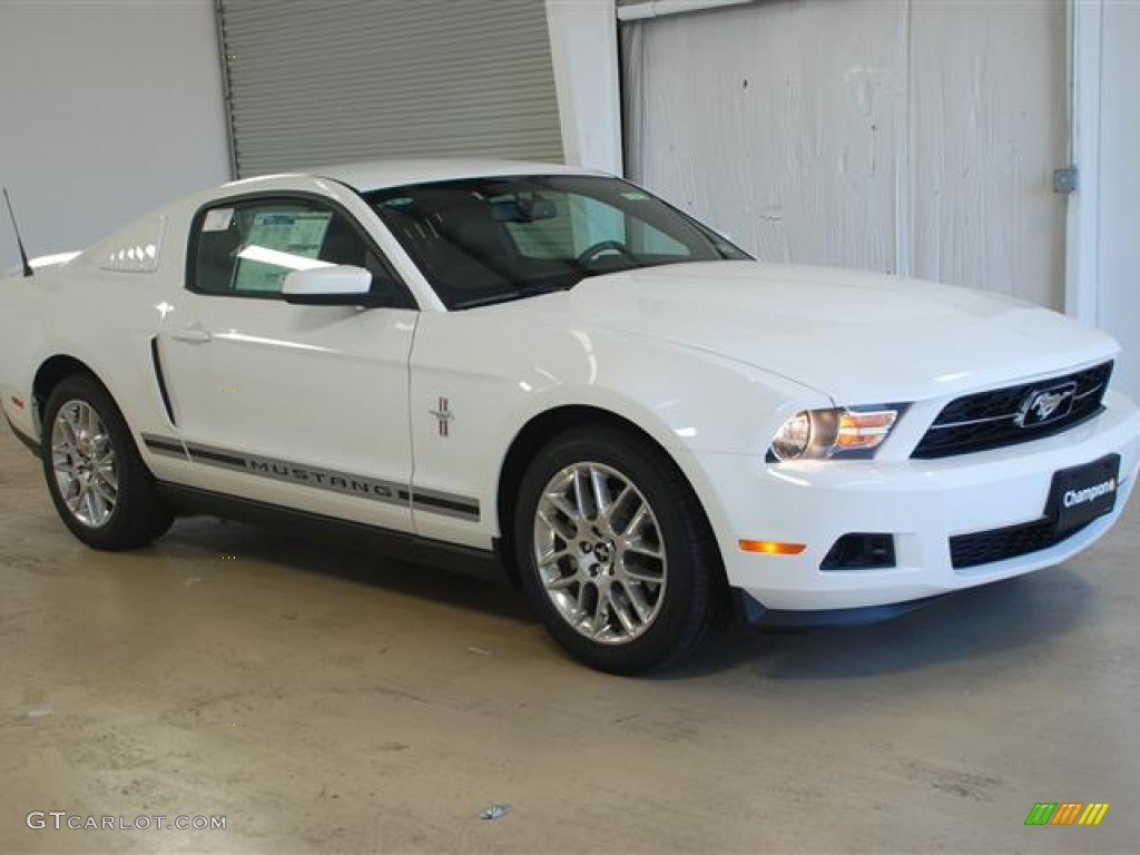 2012 Mustang V6 Premium Coupe - Performance White / Charcoal Black photo #3