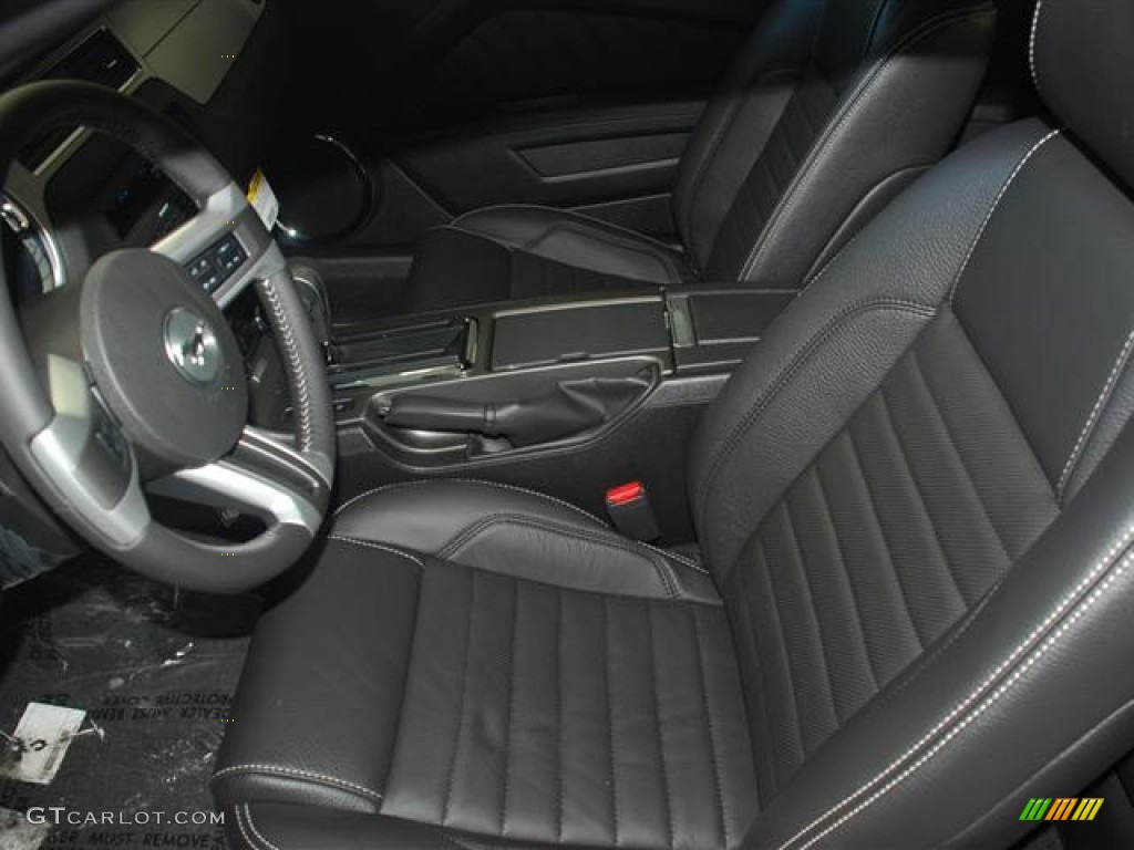 Charcoal Black Interior 2012 Ford Mustang V6 Premium Coupe Photo #58878894