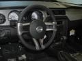 Charcoal Black 2012 Ford Mustang V6 Premium Coupe Steering Wheel