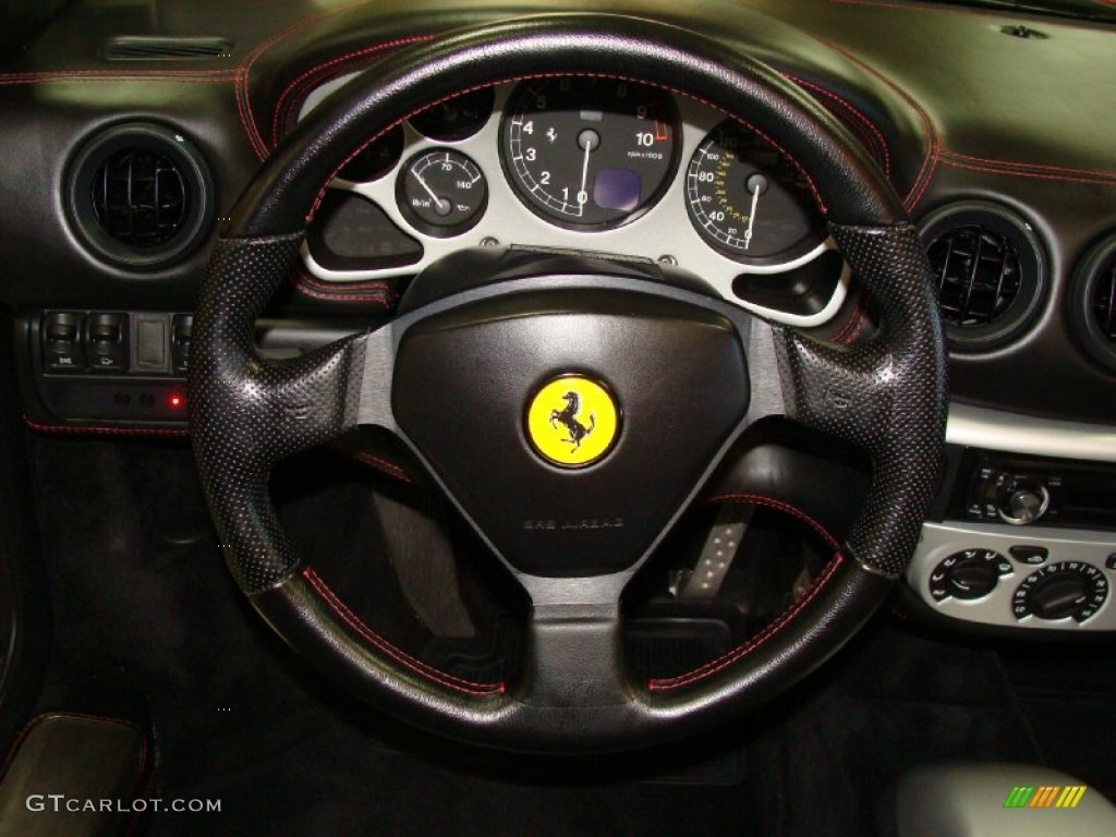 2003 Ferrari 360 Spider F1 Nero (Black) Steering Wheel Photo #58879768