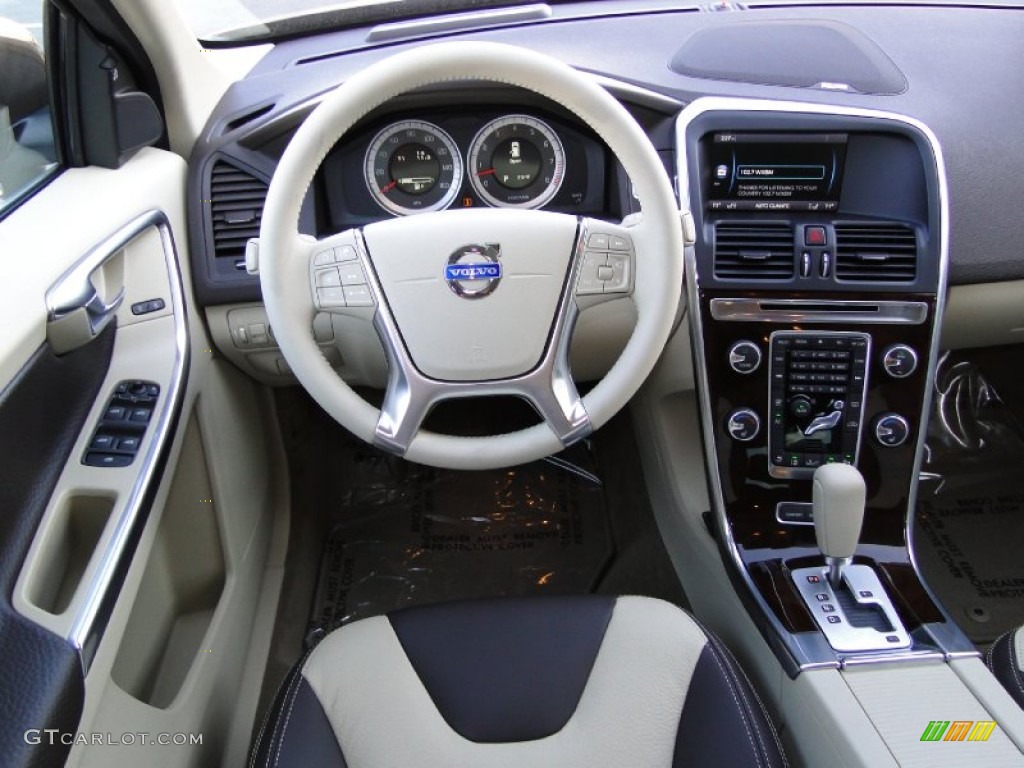2012 Volvo XC60 T6 AWD Sandstone Beige/Espresso Dashboard Photo #58881138