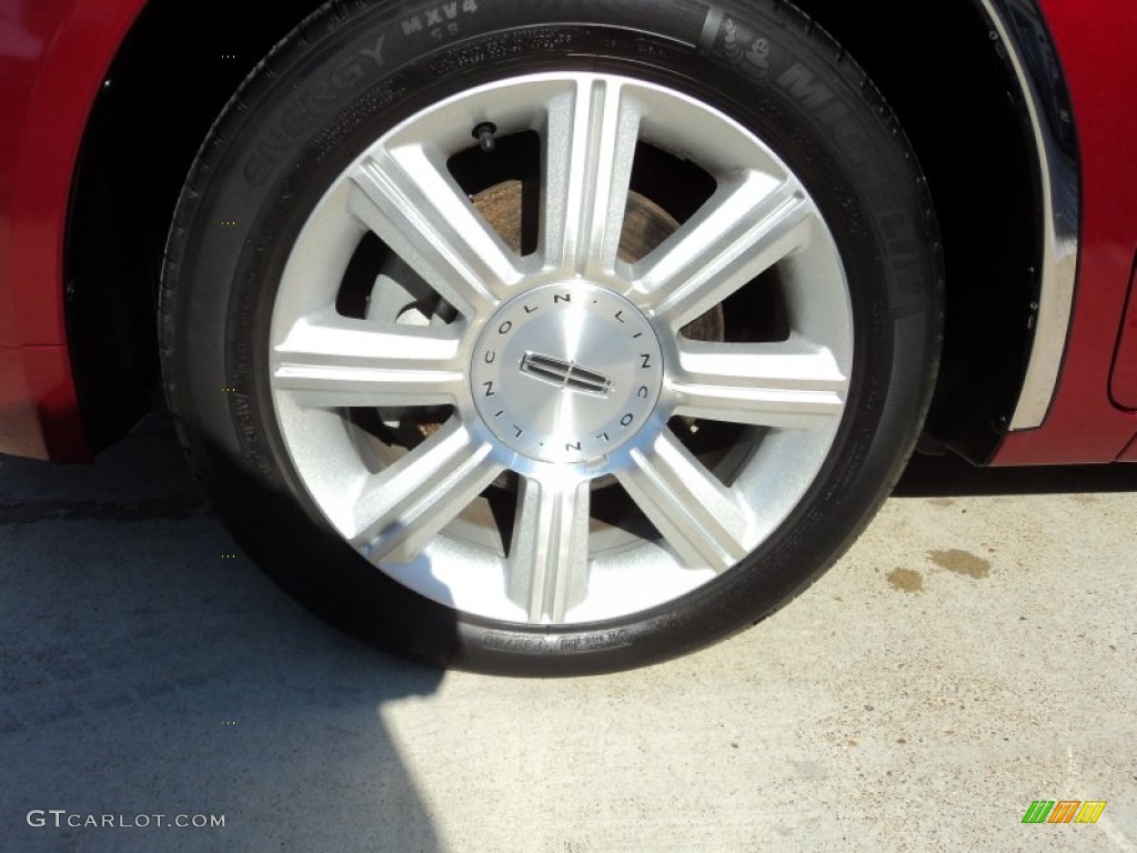 2008 MKZ Sedan - Vivid Red Metallic / Sand photo #27