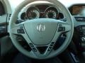 Taupe 2012 Acura MDX SH-AWD Technology Steering Wheel